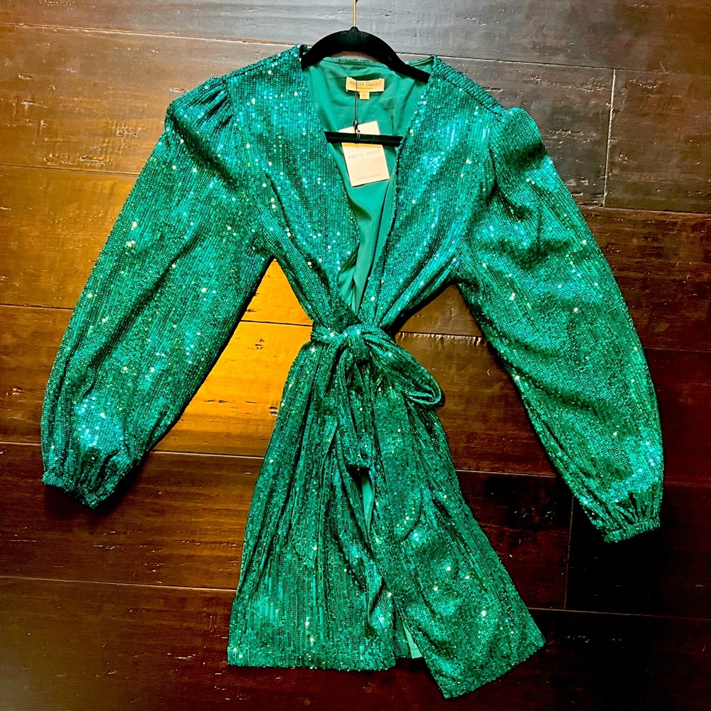 Sexy sequin wrap dress from Pretty Lavish. Size 10